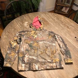 Real tree camo Carharrt zip up hoodie